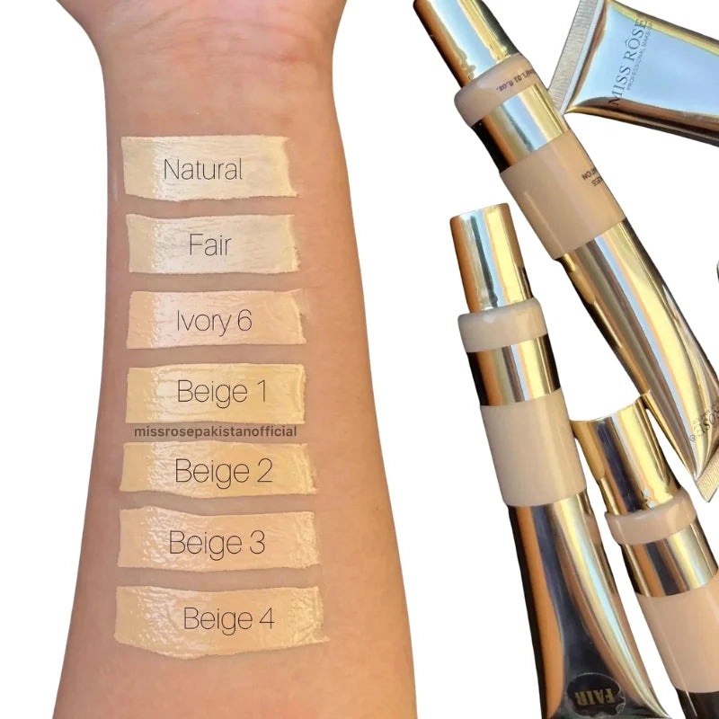 Miss Rose Silk Flawless Foundation | Long-Lasting 5 Shades (IMPORTED)