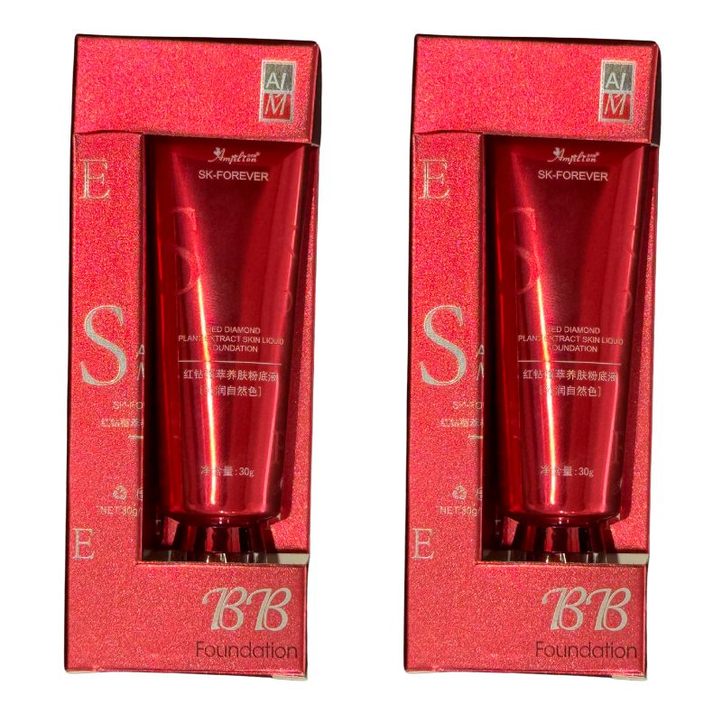 BB Waterproof Liquid Foundation | Full Coverage, Matte, Long-Lasting, Oil-Control | 30g (IMPORTED)
