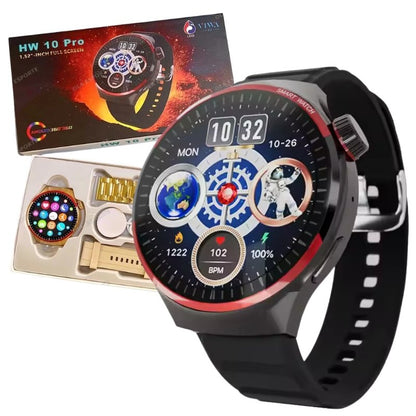 HW10 Pro Smartwatch | 1.52" AMOLED Display | Bluetooth Call | Fitness Tracker | Stylish Design