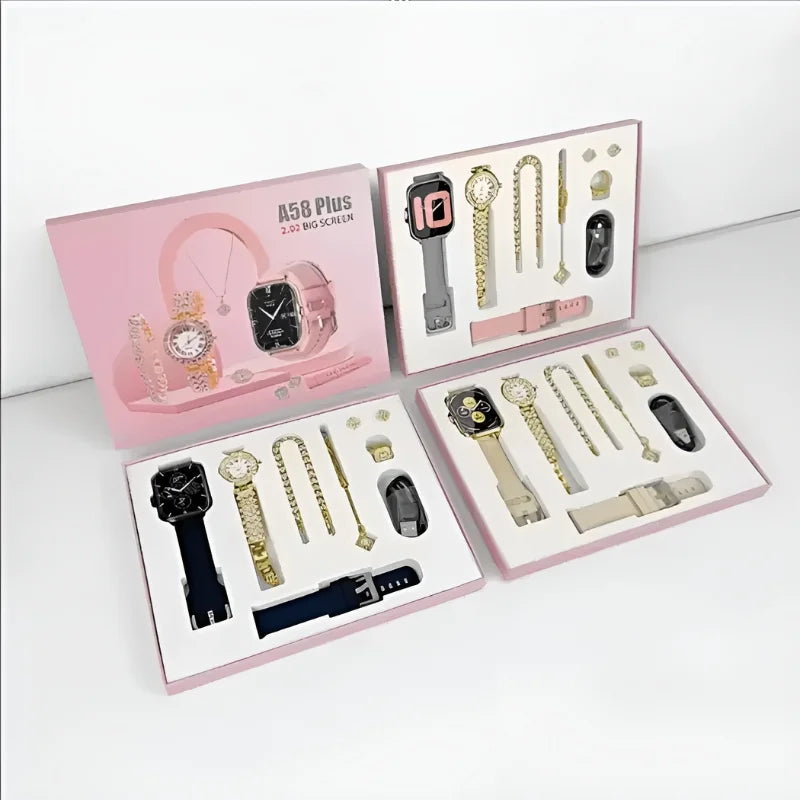 A58 Plus 6-in-1 Smartwatch for Women | Perfect for Gift | Random Color