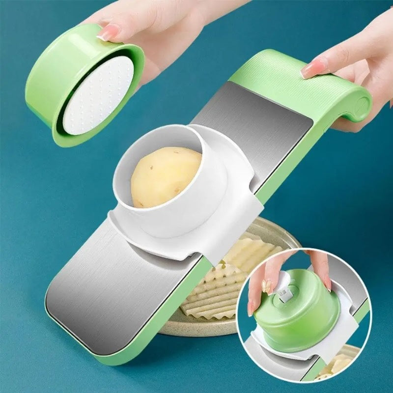Multifunctional 5-Blade Vegetable Cutter & Grater | Random Colors