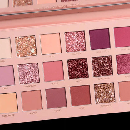 18 Colors Nude Eyeshadow Palette | Matte & Shimmer Pigmented Shades | Long-Lasting Eye Makeup