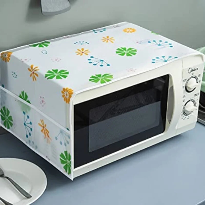 Oven & Microwave Cover Waterproof Oil Dust Protection with Double Side Pockets