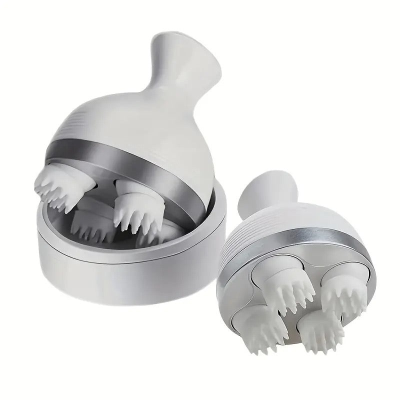 Scalp Massager — Electric Meridian Massage with 4 Moveable Clusters
