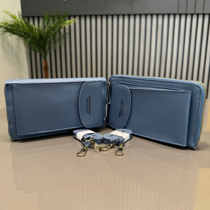 Portable Soft Leather Women’s Crossbody Bag | Wallet & Mobile Phone Purse