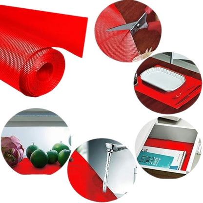 Anti-Slip Fridge & Shelf Mat | Waterproof & Washable Sheet for Kitchen, Drawer, Cabinet Use