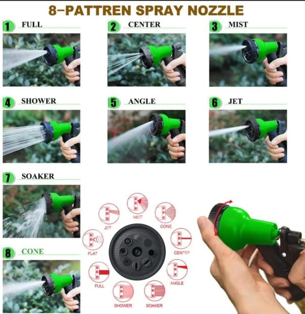 Magic Expandable Hose Pipe 100FT | Lightweight, Tangle-Free with 7-Mode Spray Gun