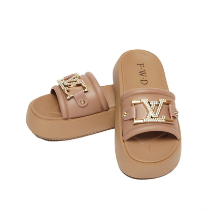 Brown Casual Wear Slippers - Preego