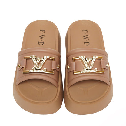 Brown Casual Wear Slippers - Preego