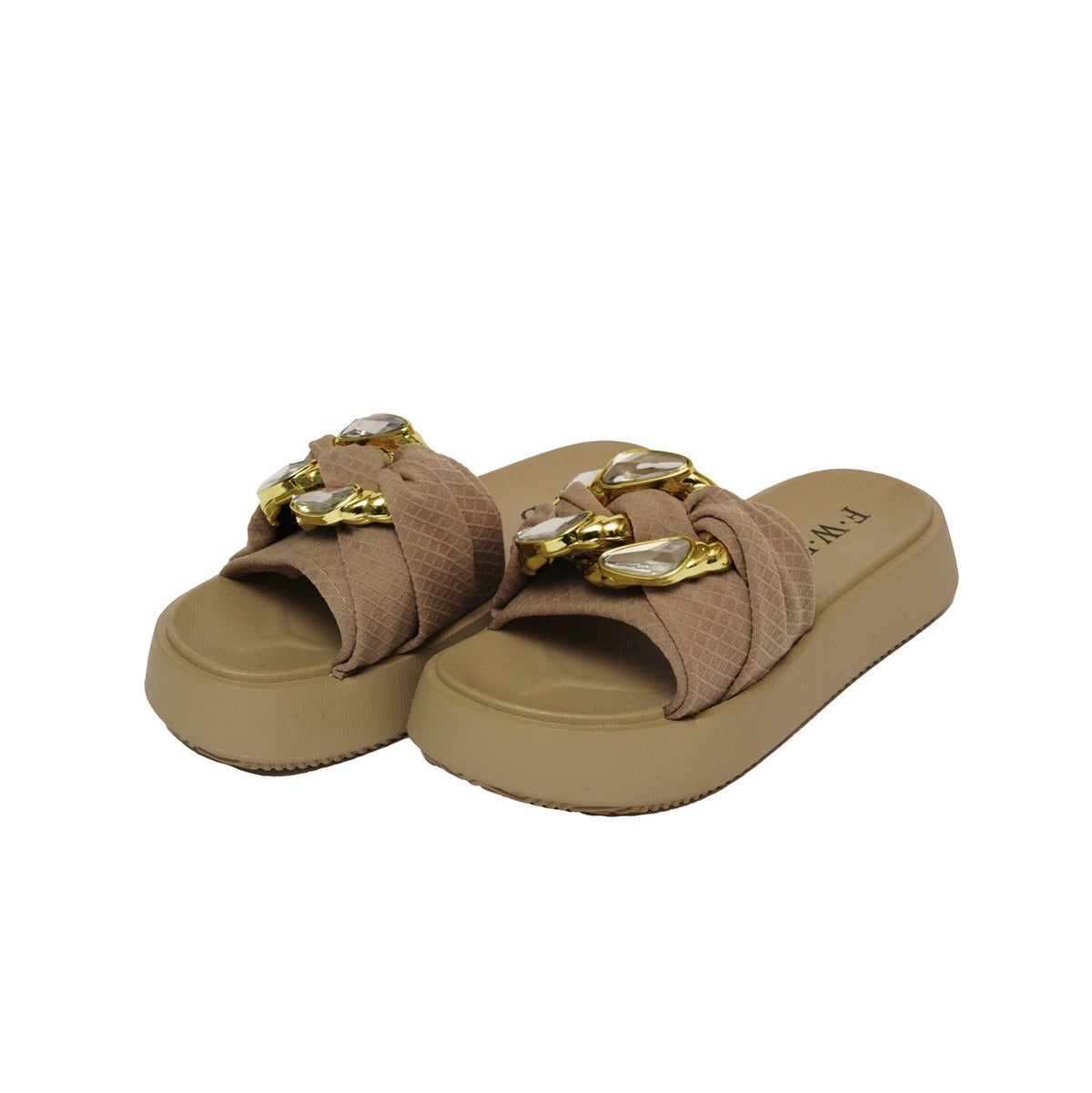 Chocolate Brown Casual Slippers - Preego