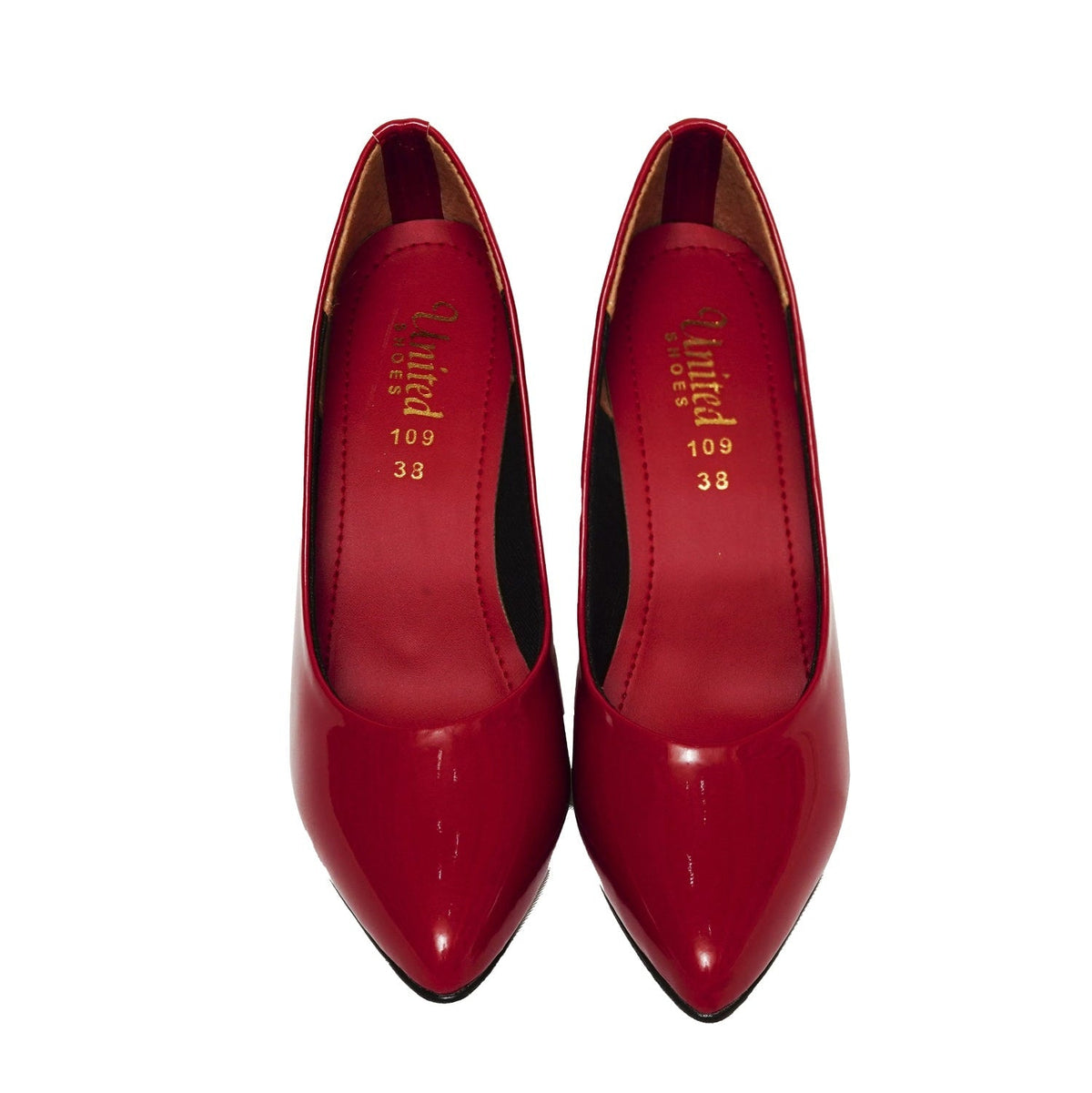 Glossy Red Hot Heels - Preego