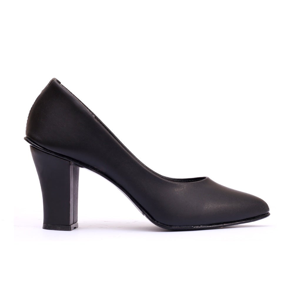 Matte Black Court Shoes - Preego