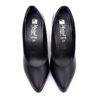 Matte Black Court Shoes - Preego