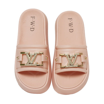 Pink Casual Slippers - Preego