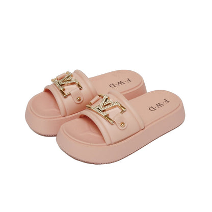 Pink Casual Slippers - Preego