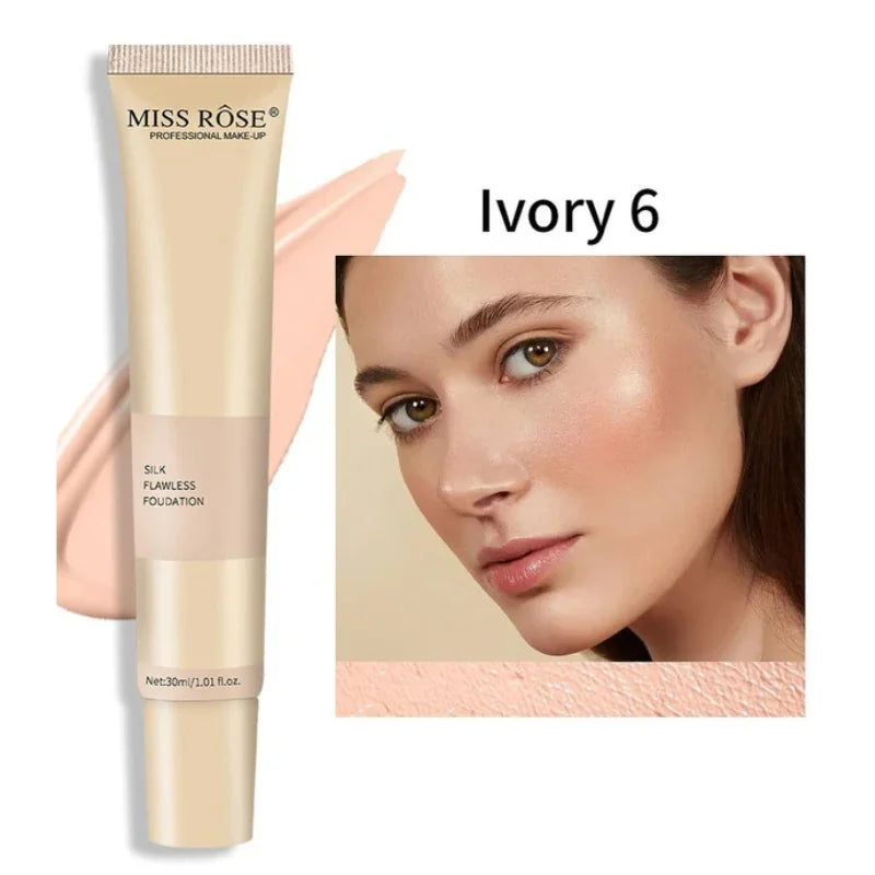 Miss Rose Silk Flawless Foundation | Long-Lasting 5 Shades (IMPORTED)