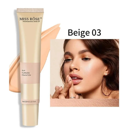 Miss Rose Silk Flawless Foundation | Long-Lasting 5 Shades (IMPORTED)