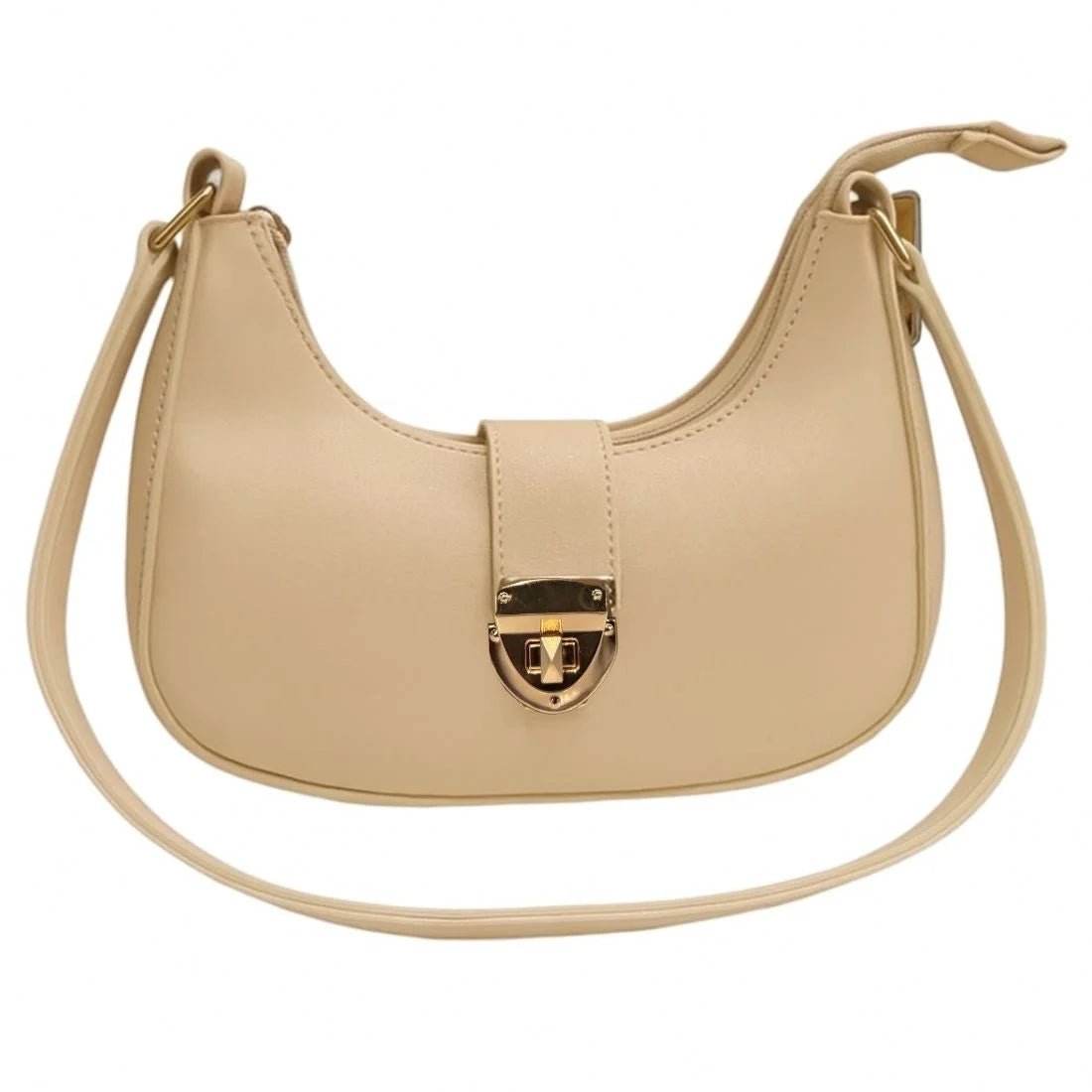 Crescent Luxury Faux Leather Shoulder Bag | Elegant Handbag for Women 5 Colors
