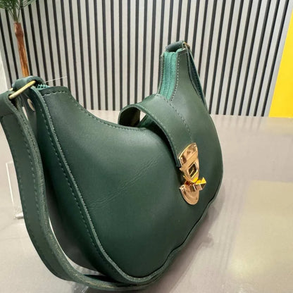 Crescent Luxury Faux Leather Shoulder Bag | Elegant Handbag for Women 5 Colors