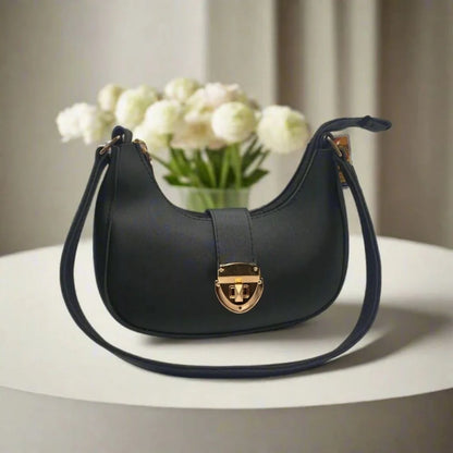 Crescent Luxury Faux Leather Shoulder Bag | Elegant Handbag for Women 5 Colors