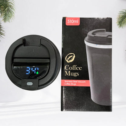 510ML Stainless Steel Vacuum Insulated Thermos Flask Travel Mug with Temperature Display