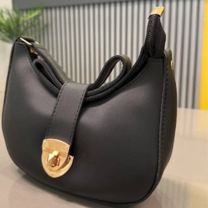 Crescent Luxury Faux Leather Shoulder Bag | Elegant Handbag for Women 5 Colors