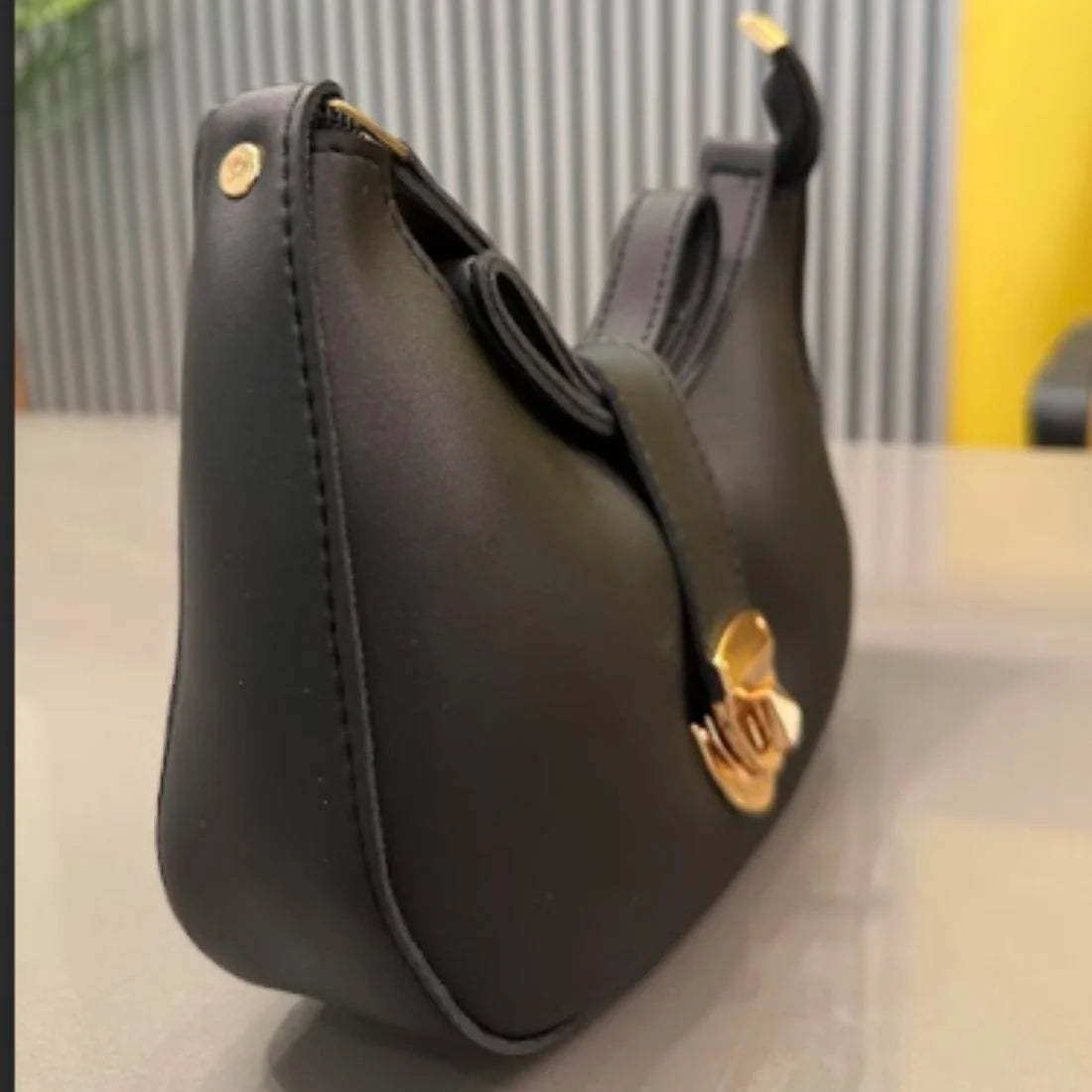 Crescent Luxury Faux Leather Shoulder Bag | Elegant Handbag for Women 5 Colors