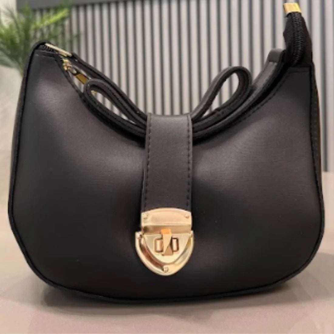 Crescent Luxury Faux Leather Shoulder Bag | Elegant Handbag for Women 5 Colors