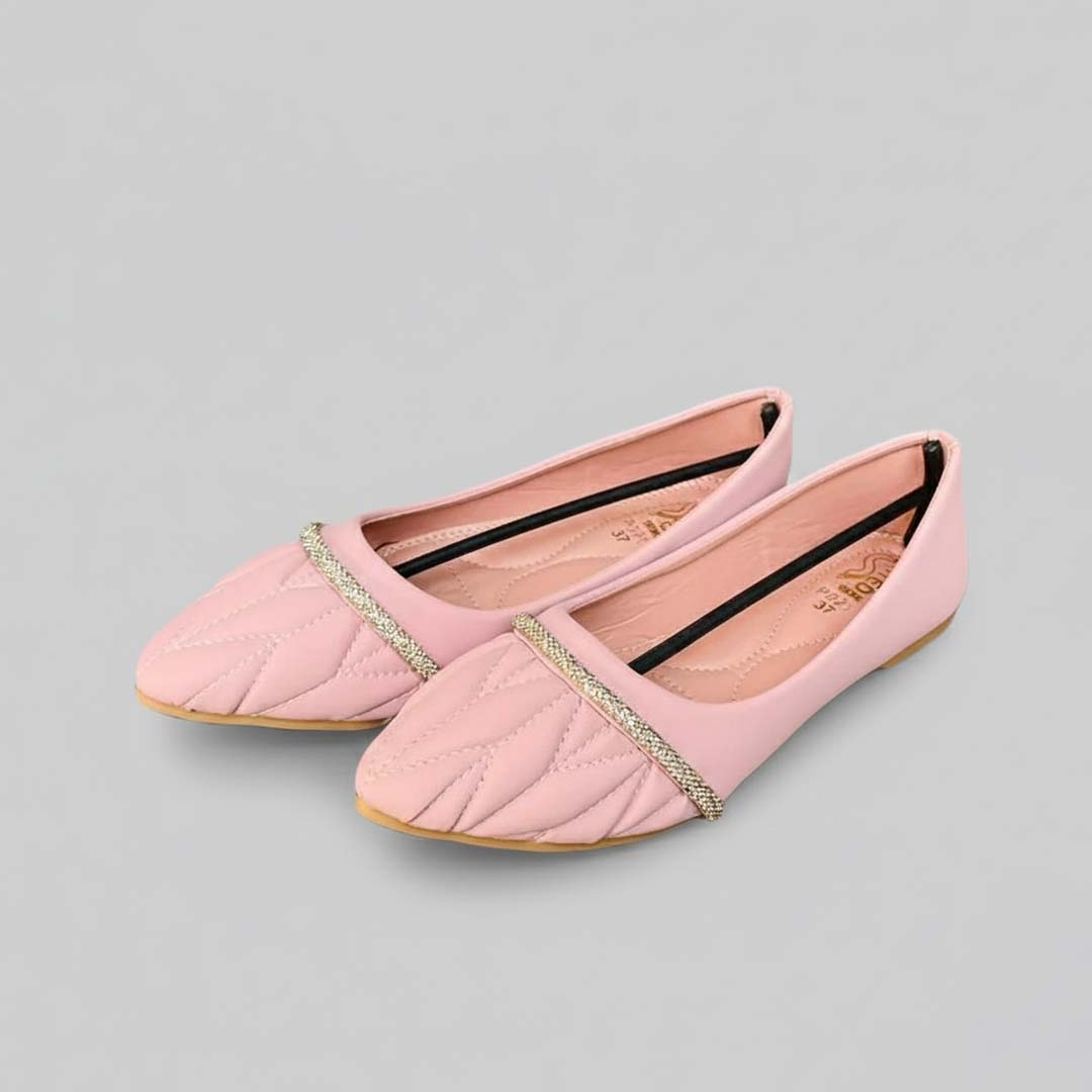 Quilted Pink Fusion Ethnic Pumps - Preego
