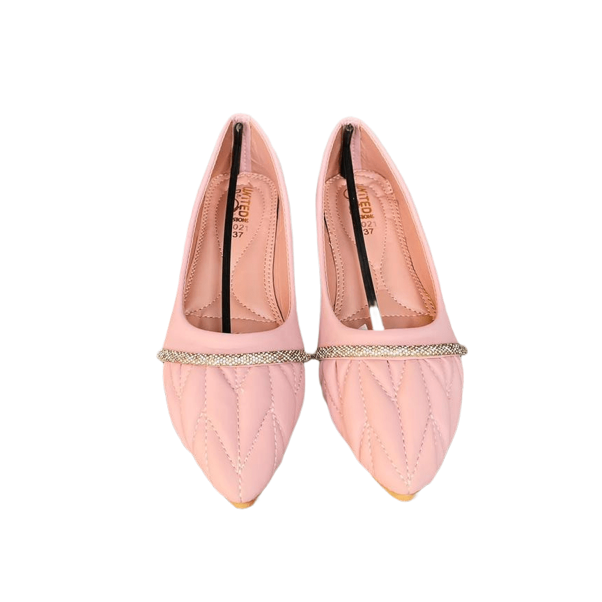 Quilted Pink Fusion Ethnic Pumps - Preego
