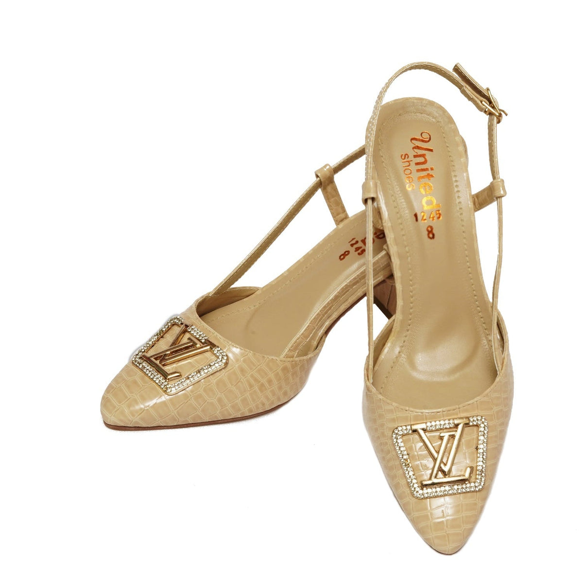 Skin LV Buckle Sandals - Preego